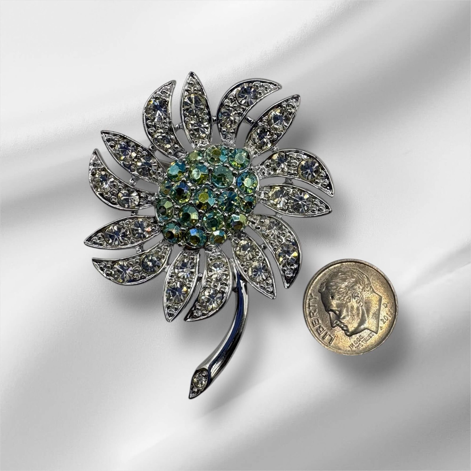 Sarah Coventry Mountain Flower Brooch - Image 2