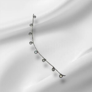 Sterling Silver Chain with Crystal Dangles