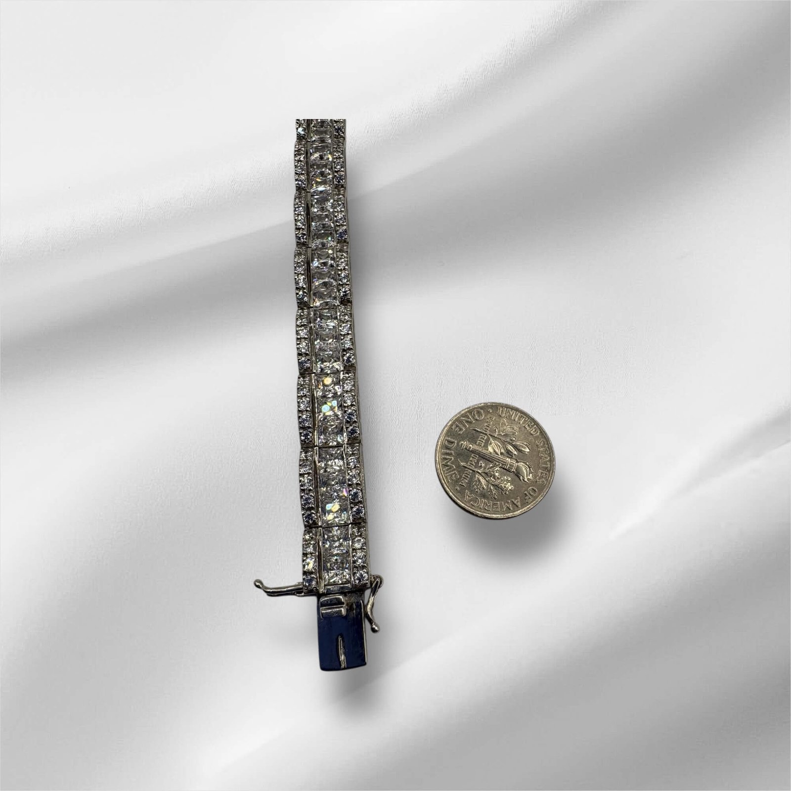 Sterling Silver and CZ Bracelet