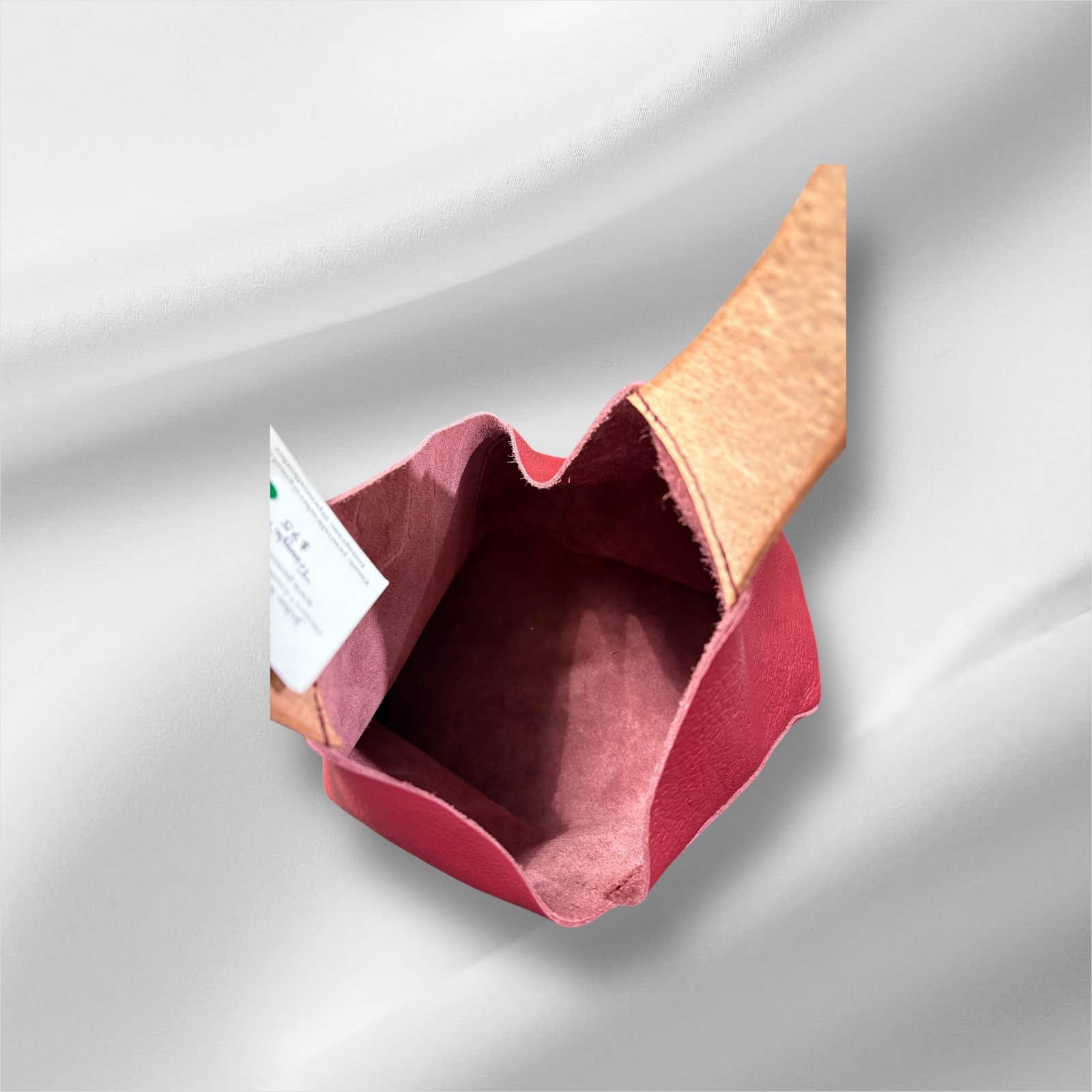 Penrod Leather Triangle Tote Bag - Image 2