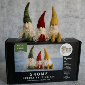 Bear Creek Felting Gnome Needle Felting Kit Beginner