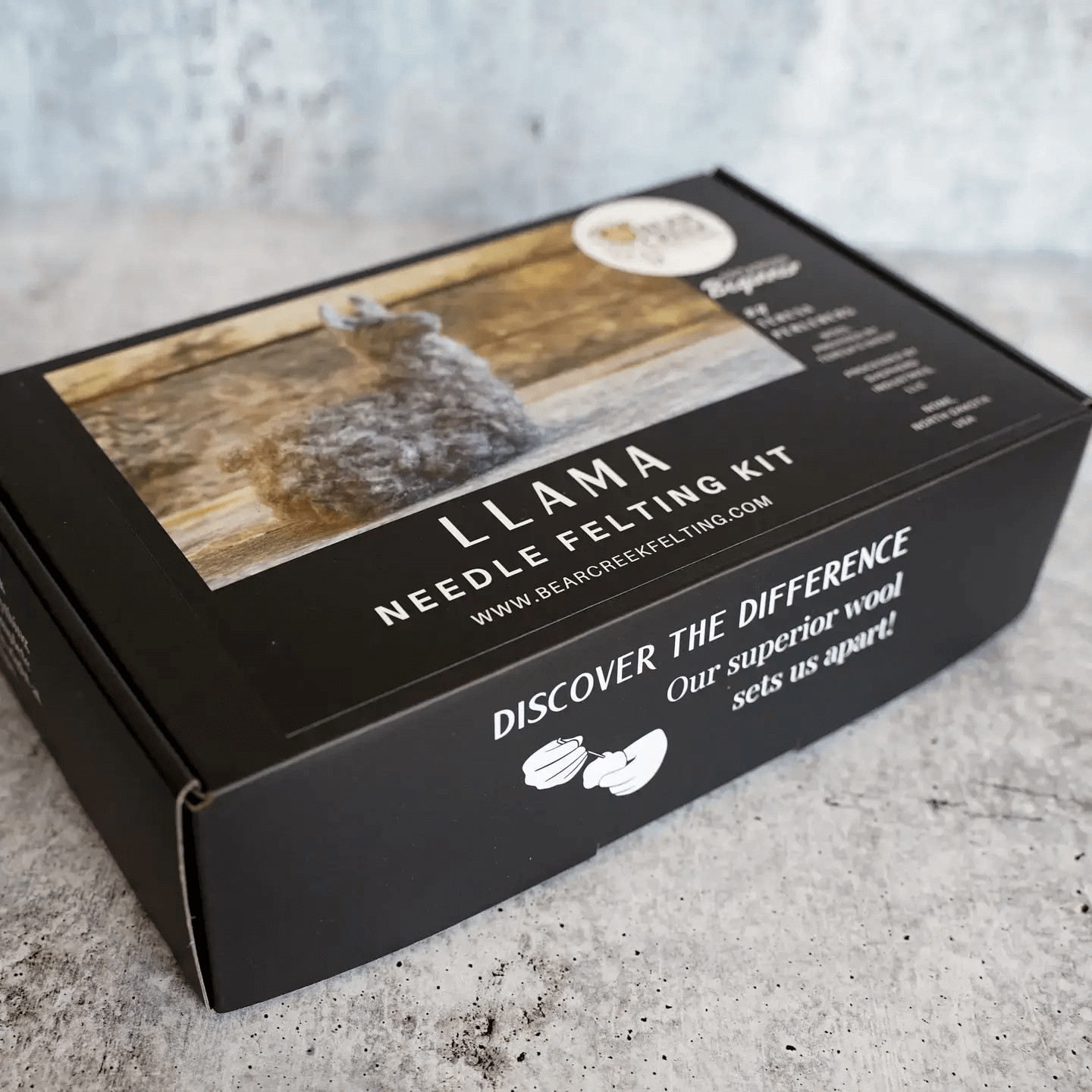 Bear Creek Felting Llama Needle Felting Kit Advanced Beginner