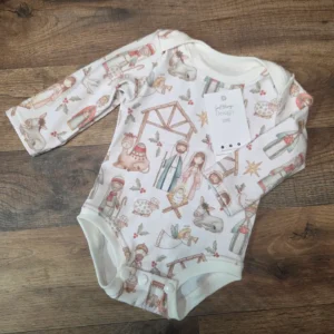 Small Blessings Designs Christmas Bodysuit Long Sleeve