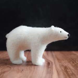 Bear Creek Felting Polar Bear Needle Felting Kit Advanced Beginner