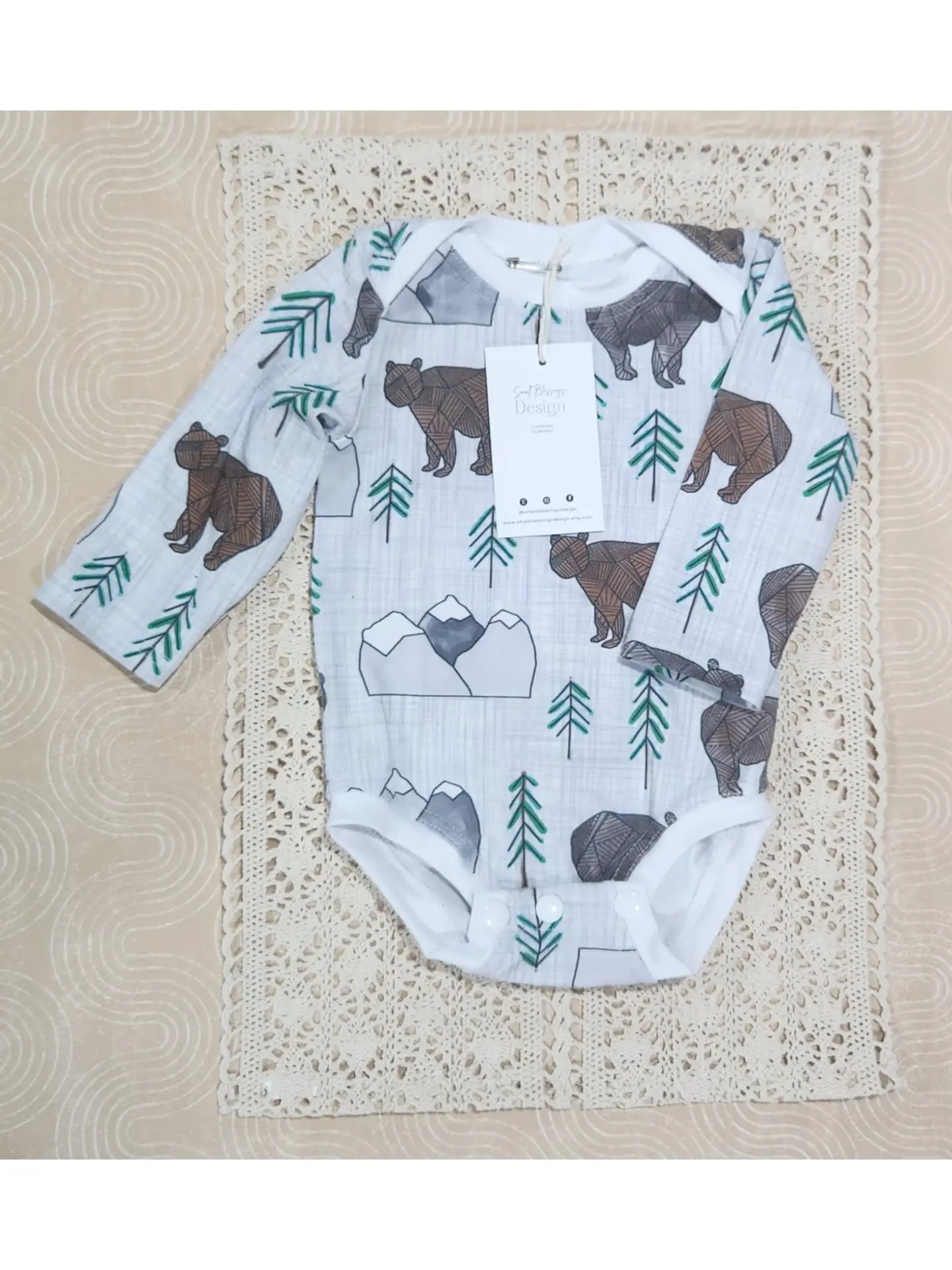 Small Blessings Designs Woodland Bodysuit