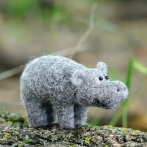 Bear Creek Felting Hippopotamus Needle Felting Kit Advanced Beginner