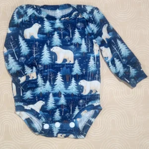 Small Blessings Designs Polar Bear Bodysuit Long Sleeve